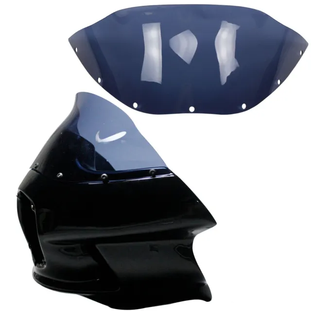 Black Blue Outer FXRT Fairing Windshield Wind Screen for Harley FLHR FXDC FXDL