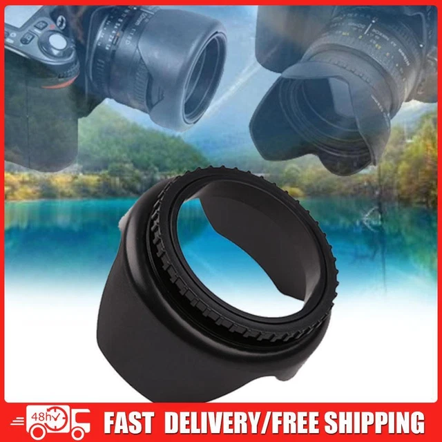 PROFESSIONAL FLOWER SHAPE Screw Mount Camera Lens Hood for Cannon(58mm