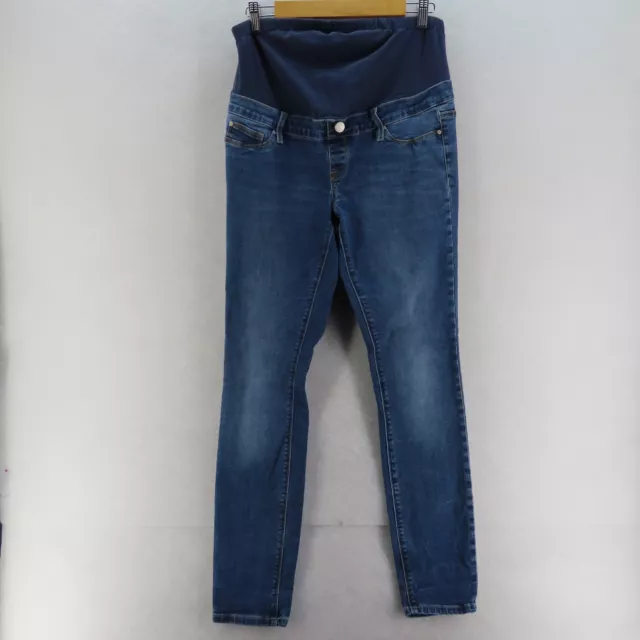 Pre-Loved Jeanswest Blue Over Belly Skinny Maternity Jeans Women's Sz 12