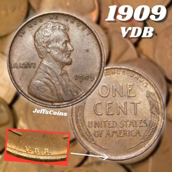 ✯ 1909 P VDB Lincoln Cent ✯ 1x From Estate Hoard Penny Rare ✯