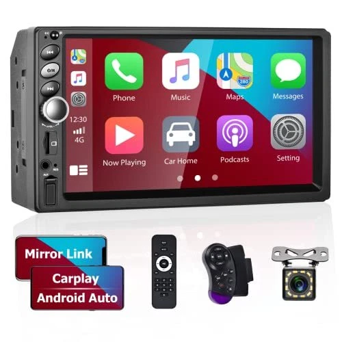 Hikity 9" IPS Écran Tactile Portable Autoradio Avec 4K Dashcam