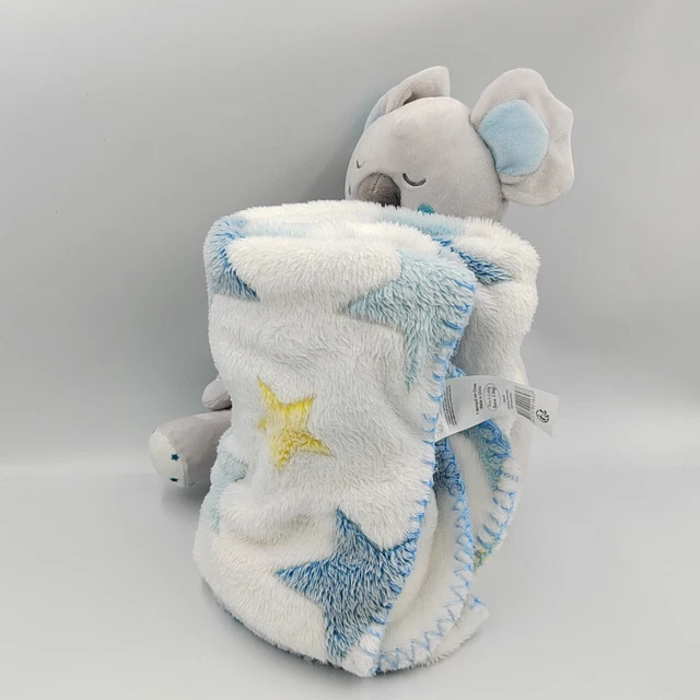 Doudou koala gris avec couverture plaid TOM & KIDDY TOMKIDS - 31455