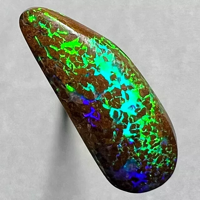 Super Bright Gem * 3ct Natural Australian Solid Matrix Boulder Opal * Video