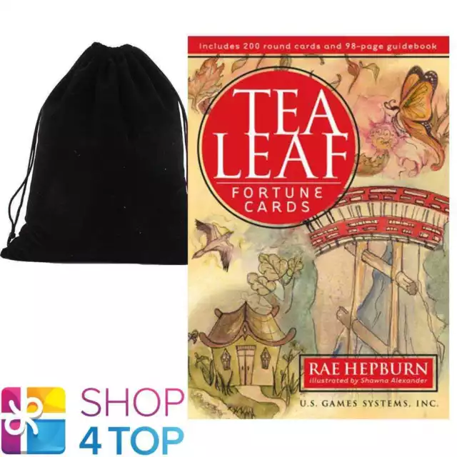 Tea Leaf Fortune Cards Deck Rae Hepburn Esoteric Us Games Systems Velvet Bag