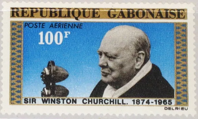 GABON GABON 1965 232 C38 Sir Winston Spencer Churchill WWII Leader Statesman MNH