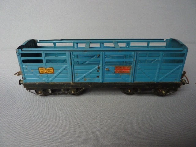 ANCIEN WAGON A Bestiaux 2essieux LMS de HORNBY Series échelle 0 EUR 13