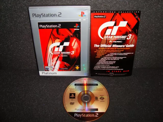 Gran Turismo 3 A-Spec Platinum – Playstation 2 PS2 Game No manual – PAL UK
