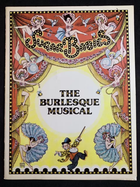 Vintage 1979 Sugar Babies The Burlesque Musical Souvenir Program w/ Ticket Stubs