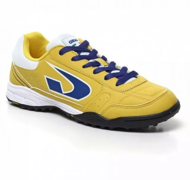 Scarpe calcetto GEMS TORNEO turf erbetta sintetica colore giallo blu numero 38