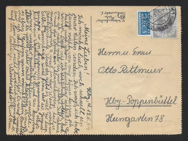 BRD Bund, Postkarte Mi.-Nr. 127 , v. 1951