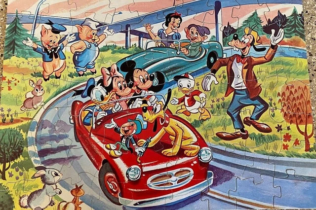 Vintage Disney TOMORROWLAND Puzzle  - Mickey Mouse, Minnie, Donald Duck, Goofy
