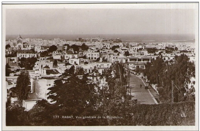Rabat - AQHP3-0146-MAROC - RABAT - vue générale prise de la résidence