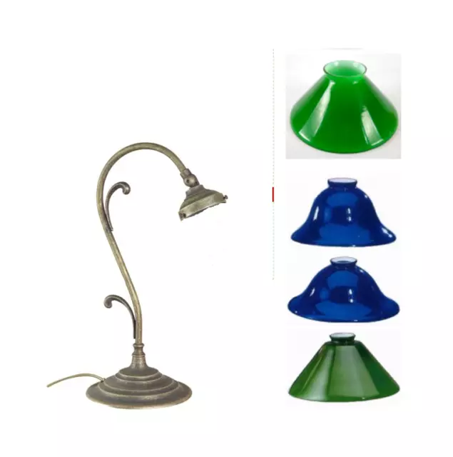 Lampada ottone brunito,lampade studio stile ministeriale da tavolo,scrivania m31