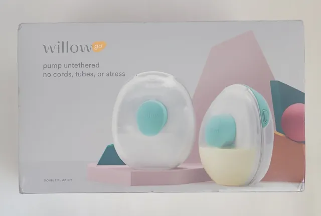 Willow Go Wearable Double Electric Breast Pump Kit - 858298006583