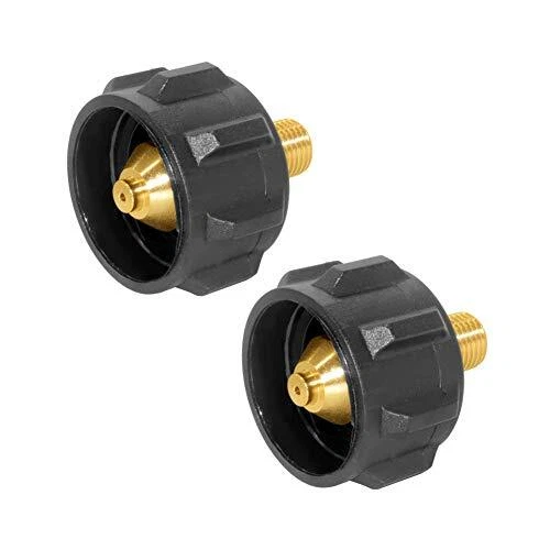 [2PCS]Propane Adapter Gas Regulator Valve Fitting with 1/4 Inch
