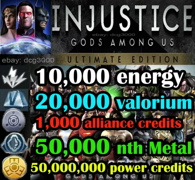 injustice gods among us (ANDROID / iOS) energy credits power alliance nth metal