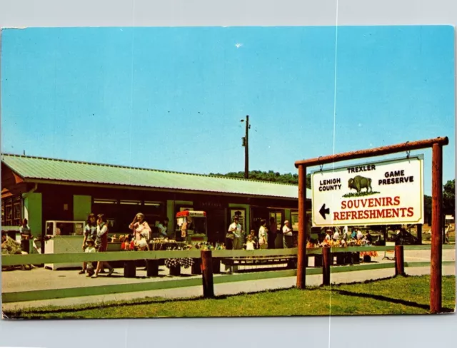 Trexler Lehigh County Game Preserve Schnecksville PA Pennsylvania Postcard VTG