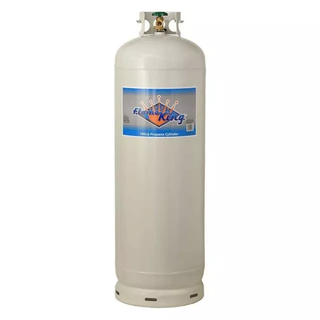 Flame King 100 lb Empty Steel Propane Cylinder with POL Valve