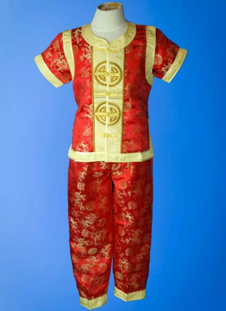 BNWT Boy Chinese New Year short sleeve dragon and longevity print set