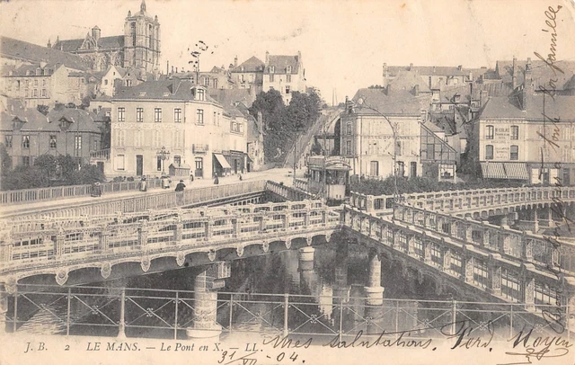 CPA Le Mans - Carte Postale Ancienne Du Pont En X (réf 1474220), Non Voyagée