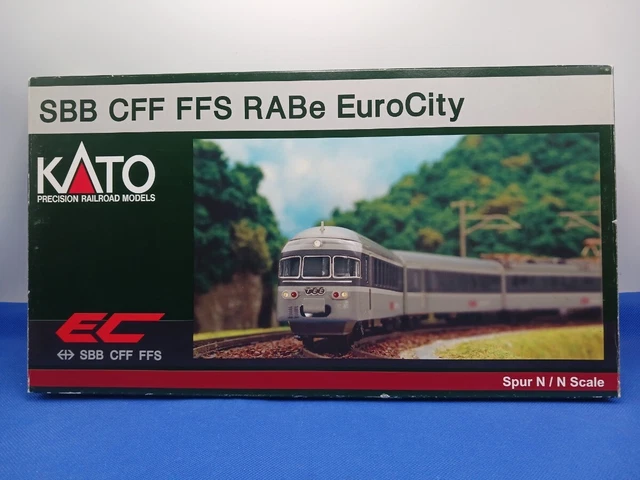 【未使用】KATO SBB CFF FFS RABe EuroCity Nゲージ SBB CFF FFS RABe II `EuroCity` (ユーロシティ) 6-tlg. Set (6