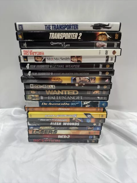 Large Lot of 20  Dvd Movies Action Adventure 007