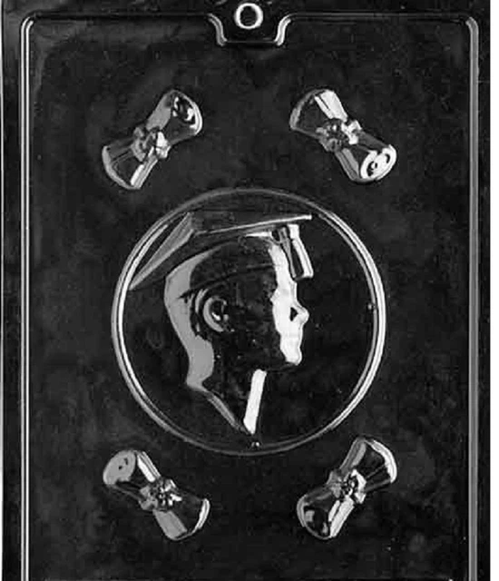 M016 Male Graduate Chocolate Candy Soap Mold with Instructions