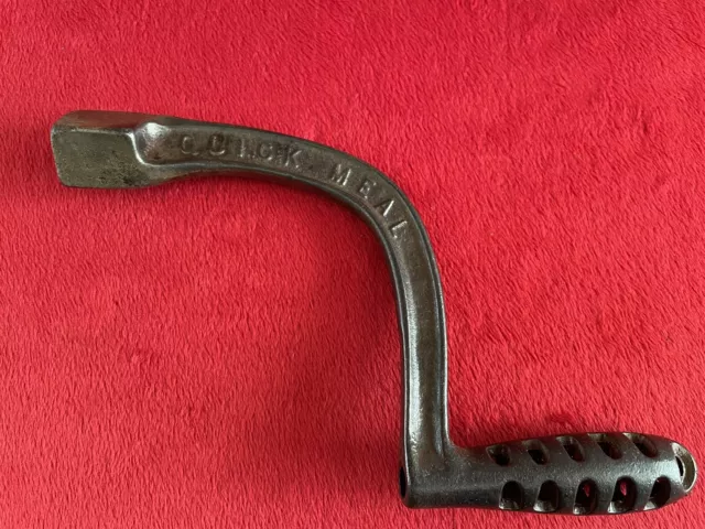 Antique Quick Meal Ash Grate Shaker Handle Crank 3/4" Coal Wood Cast Iron Stove