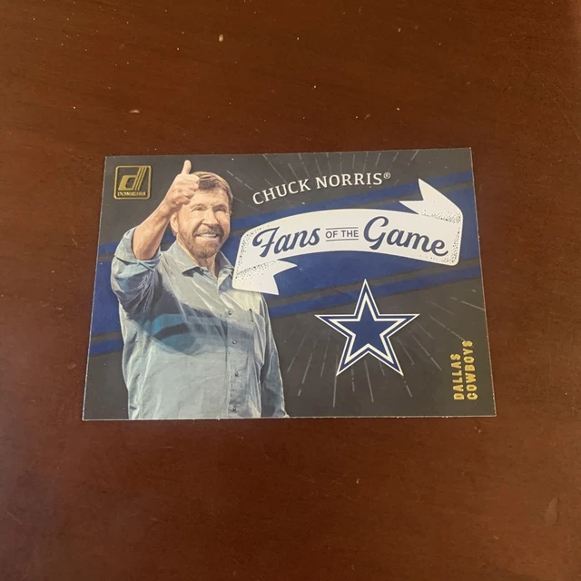 2022 Panini Donruss Football Chuck Norris Fans of the Game Insert Card FG-CN