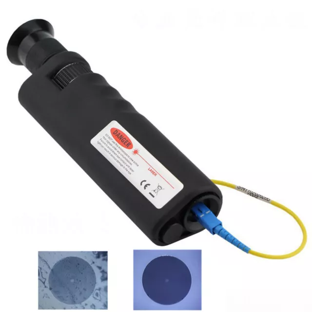 200X Fiber Optic Magnifier Glass Inspection Microscope with 1.5&2.5mm Adapter