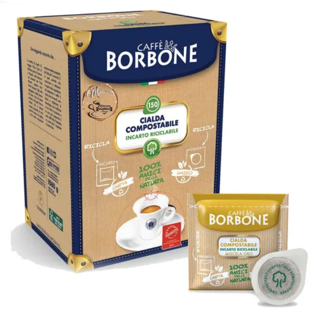 Cialde Caffè Borbone Miscela Oro Filtro Carta ESE 44 MM Gratis