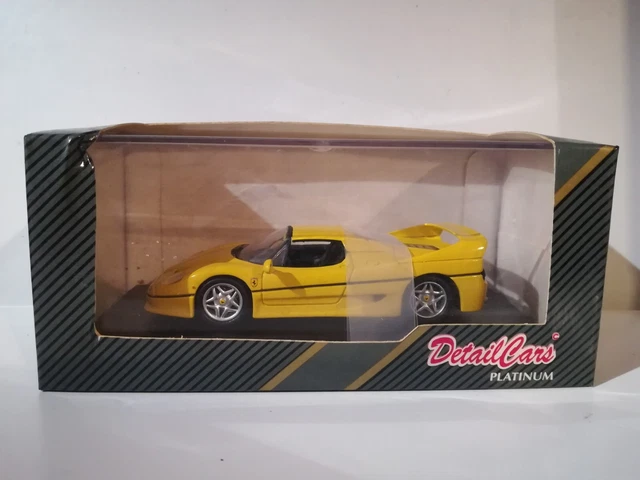 Miniature Ferrari F50 Cabrio 1995 Jaune - échelle 1:43 Detail Cars - Avec Boîte - Occasion