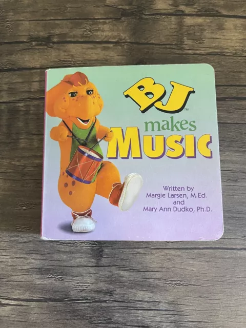 SIGNED COPY Barney BJ Makes Music Board Book Mary Ann Dudko