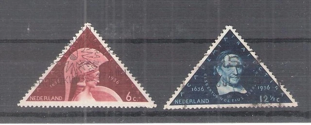 Niederlande 295-296 1936 gest. Uni Utrecht -E6