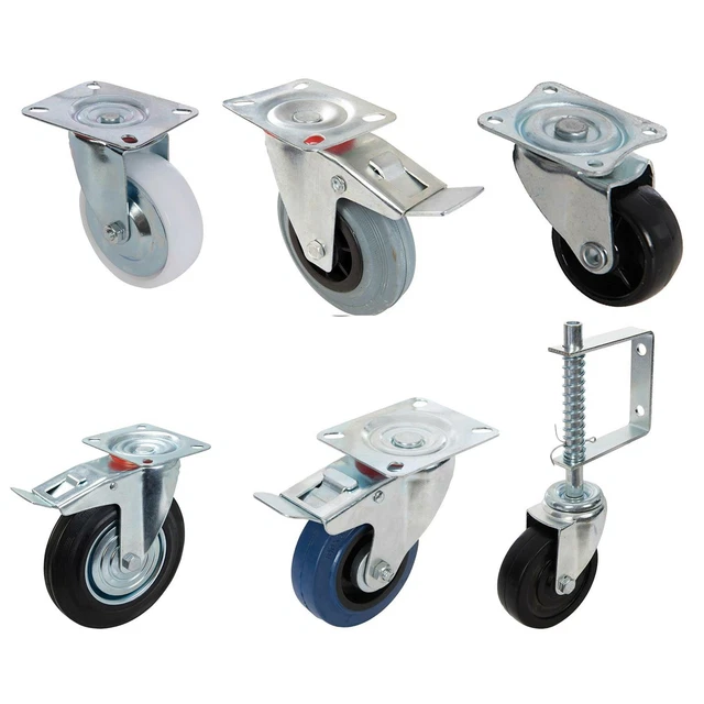 Ruote Girevoli Neewer Per Treppiedi - 3 Pezzi Con Freno - Per Gambe Da 22mm - Foto 3