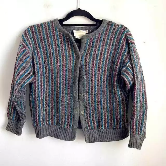 Vintage Country Sophisticates by Pendleton cropped button down knit cardigan  S