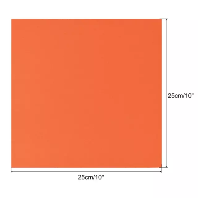 Arancione EVA Schiuma Fogli 10 x 10 Pollici 7mm Spessore 4 Pz 2