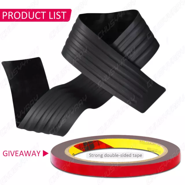 Accessories Rear Bumper Car Trunk Guard Plate Sticker Rubber Moulding Trim 90cm