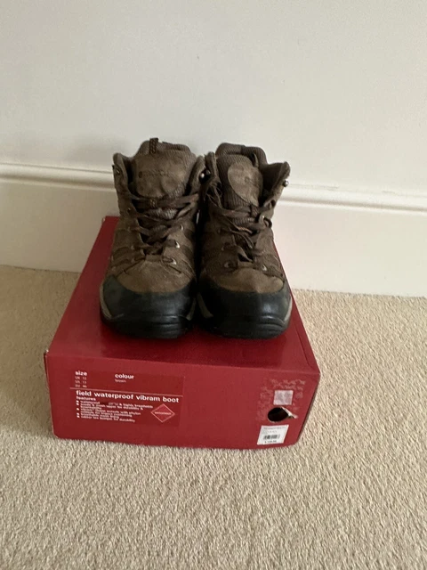 Chaussures Imperméables Hommes Mountain Warehouse Field - Semelle Vibram, Daim & Maille, Séchage Rapide, Randonnée & Voyage