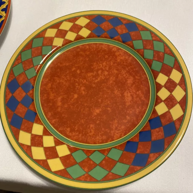 Laure Japy Jamaique Rouge Limoges Plate Laure Japy Jamaique Rouge Limoges Plate