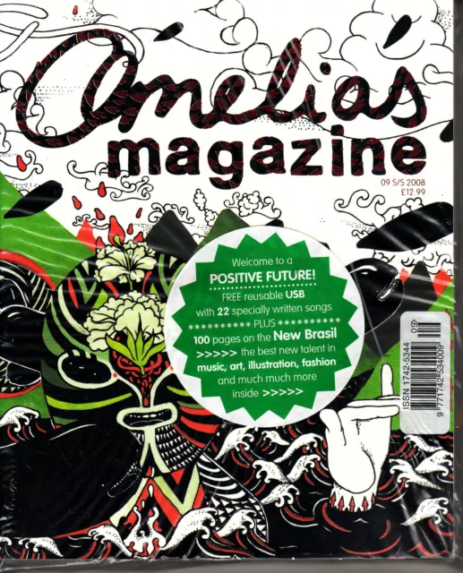 AMELIA'S MAGAZINE #9 S/S 2008 SEALED with USB stick with 22 original songs @ NEW