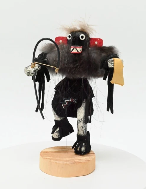 Navajo Male Ogre Kachina / Katsina Doll, Hand Carved; by Fran Yazzie; 10"