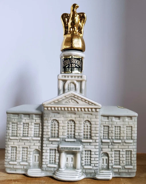 Ezra Brooks 1969 New Hampshire State House 150th Anniversary Whiskey Decanter