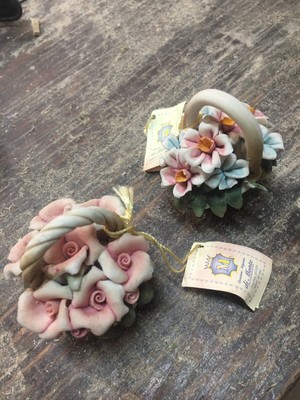 Capodimonte 2x Cesto di fiori Occidentale di Nozze Cesto di Fiori Per Da sera Da sposa 