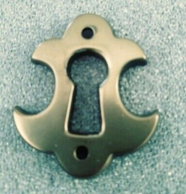 Furniture Hardware Keyhole Escutcheon Tiny Keyhole Plate Aged Brass Federal