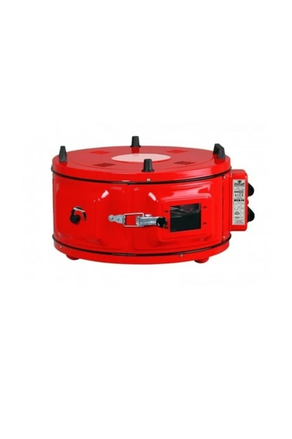 Itimat Électrique Roaster Grille Rond Four Avec Émail Plateaux Rouge Thermostat
