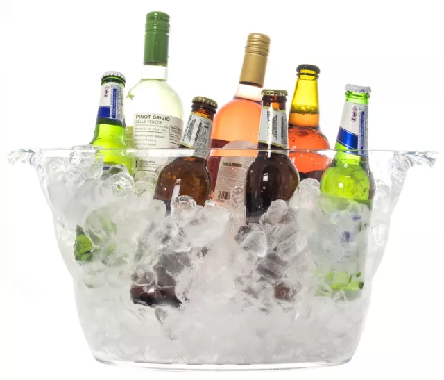 Andes Large 12L Acrylic Ice Bucket Champagne Wine Beer Drinks Cooler