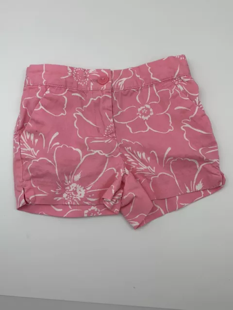 Short fille Janie and Jack encoche latérale imprimé floral 6-12 mois rose et blanc 2