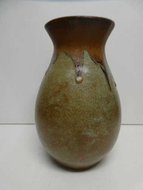 AUSTRALIAN POTTERY VASE Studio Artist Mid Century Stoneware $32.00 ...