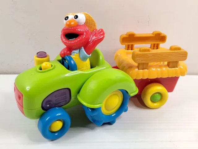 Sesame Street Mattel Elmo Sing Along Talking 20cm Tractor (2000) Tested